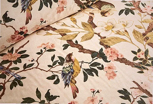 1 POTTERY BARN NOLA SONGBIRD DUVET COVER FULL / QUEEN SIZE BIRDS FLORAL NEW