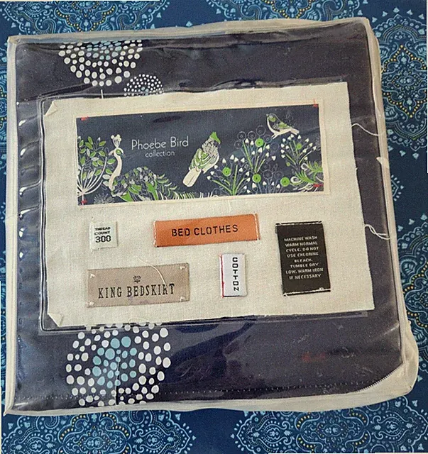 Anthropologie Bed Skirt Rare Pattern: Phoebe Bird King New in Package