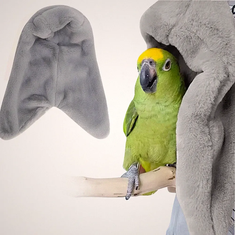 Bird Buddy Corner Fleece Bird Blanket Cozy Bird Bed Warmer Parrot House for Cage