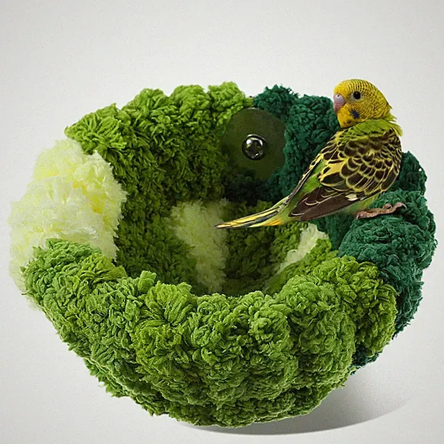 Bird Nest for Cage House Hanging Winter Warm Comfortable Bird Bed Durable Mat...