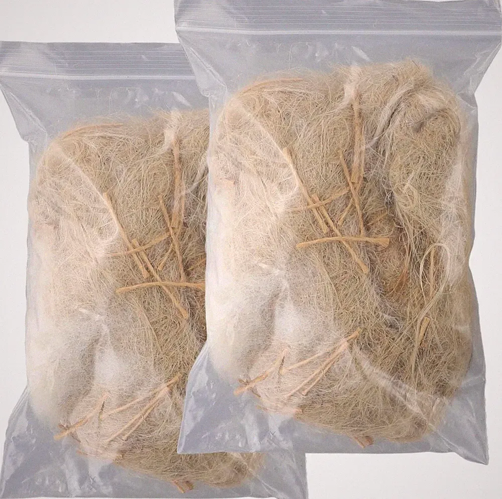 Bird Nesting Material 2 Pack Mixed Bedding for Hummingbirds, Budgies, Parrots