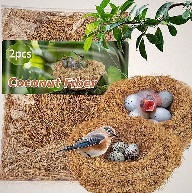 Coconut Fiber Nesting Material Warm Dust Free Dry Bird Bedding For Parr Bgs