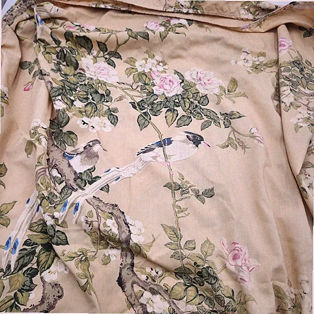 Double sheet pillowcase Wondercale MMA flowers birds Springmaid Songbirds set