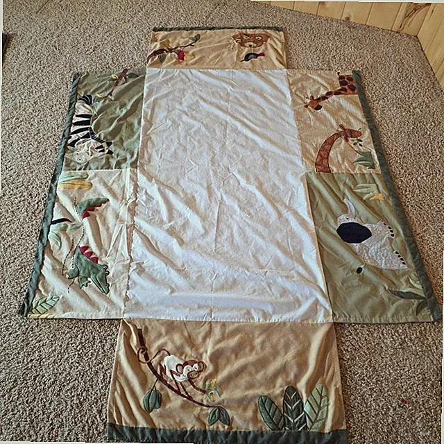 Kids Line BED SKIRT / SHAM Baby Bed Crib Jungle Birds Animals 26" X 50"