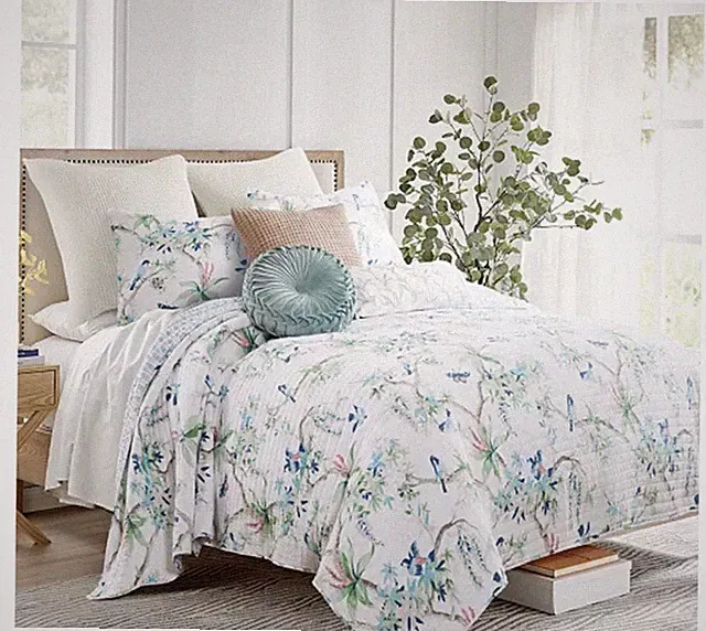 New Homthreads by Levtex Home Song Bird King Quilt & Shams Set 3pc