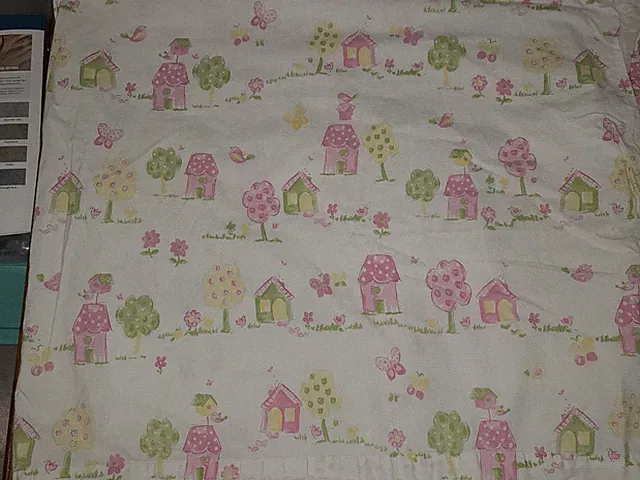 Pottery Barn Kids "Birds & Houses" Twin Flat Sheet