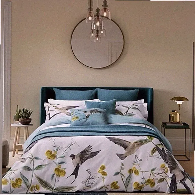 Ted Baker London Botanical Birds Floral 3pc Comforter & Shams Set Full Queen NIP